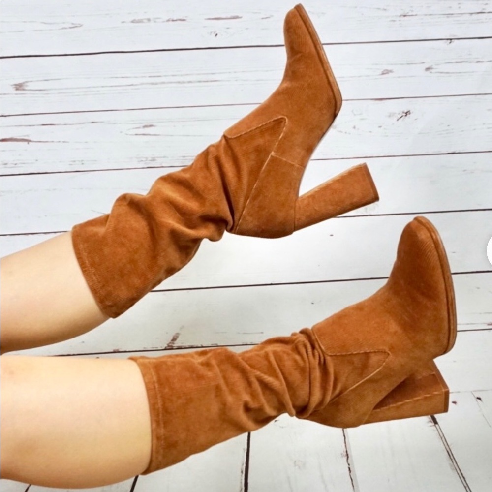 Zara Corduroy Boots size 9
